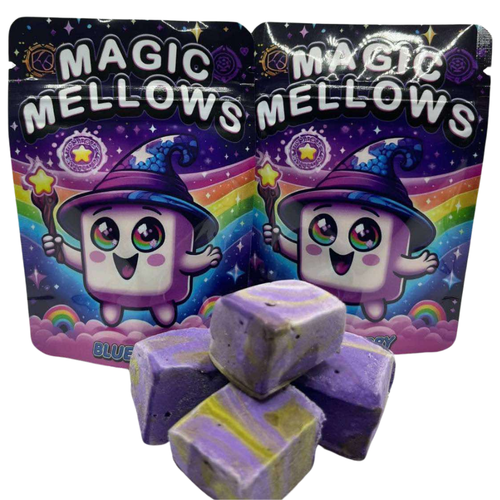 Blueberry THC Marshmallow Edibles